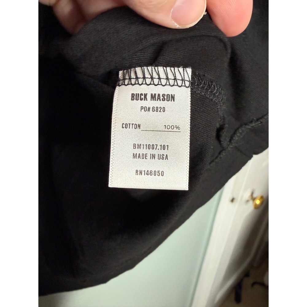 Buck Mason‎ black classic cotton t-shirt - Picture 3 of 7